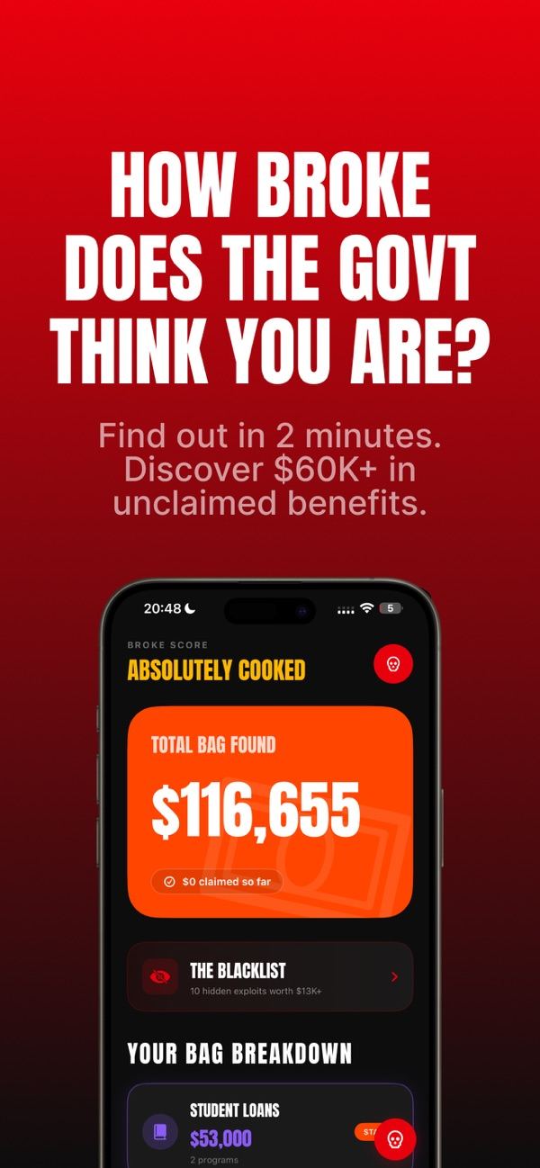 Broke: Cash Exploits app screen